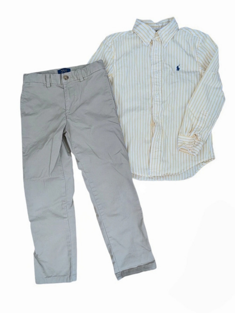 Ralph Lauren Kids Striped Shirt & Pants Set
